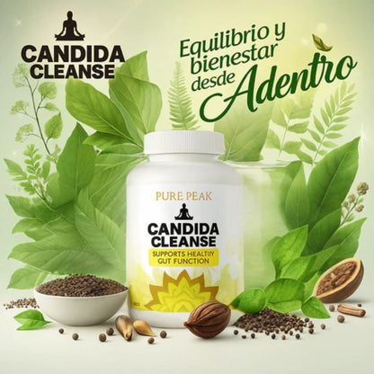 Candida Cleanse – Detox intestinal natural, menos hinchazón, más energía | 100% natural.🌱