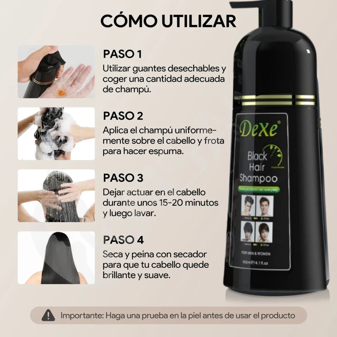 Shampoo tinte DEXO® | Devuelvele el color natural de tu cabello de forma natural🌱