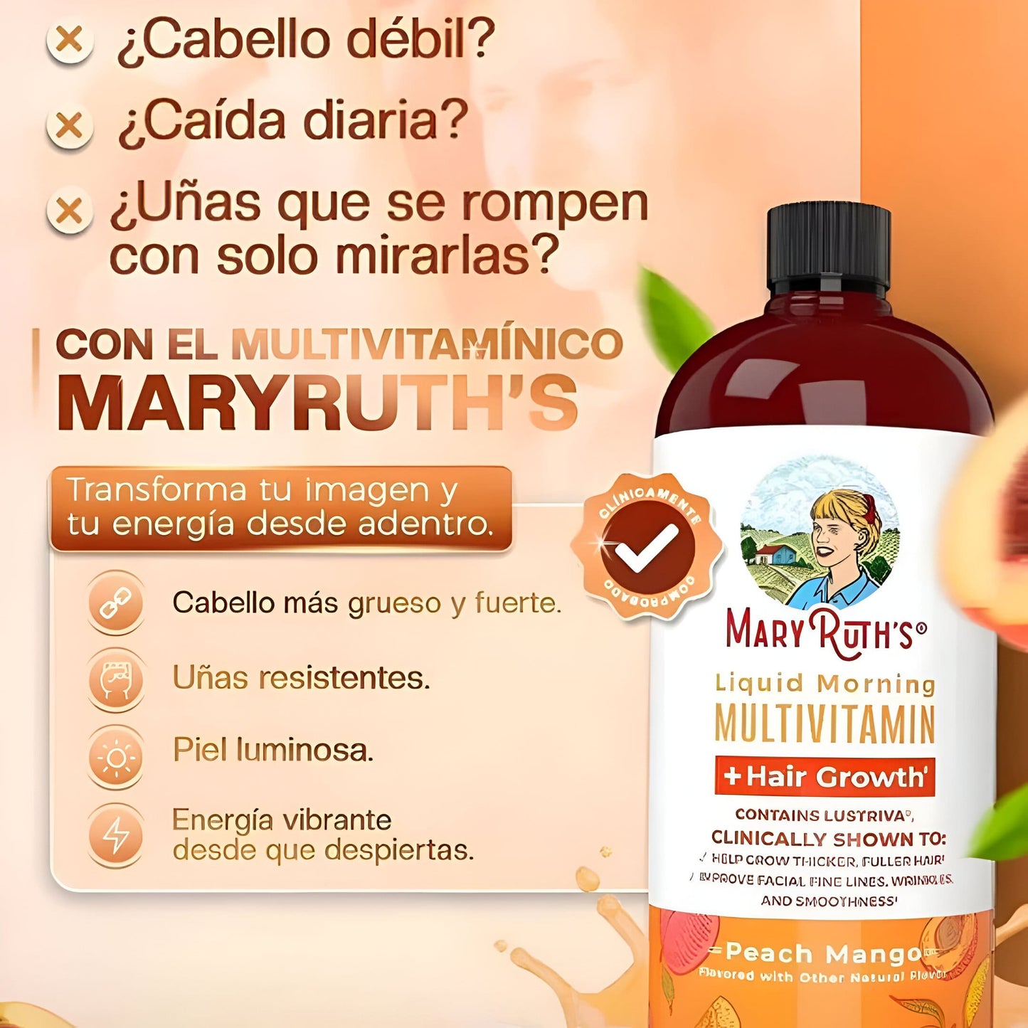 Multivitaminico Mary Ruths® | Activador Celular de forma natural.💖