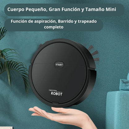Aspiradora Robot De Limpieza Aspira, Barre y Trapea - Clean Bot Pro® | Limpieza eficaz en automático🤖