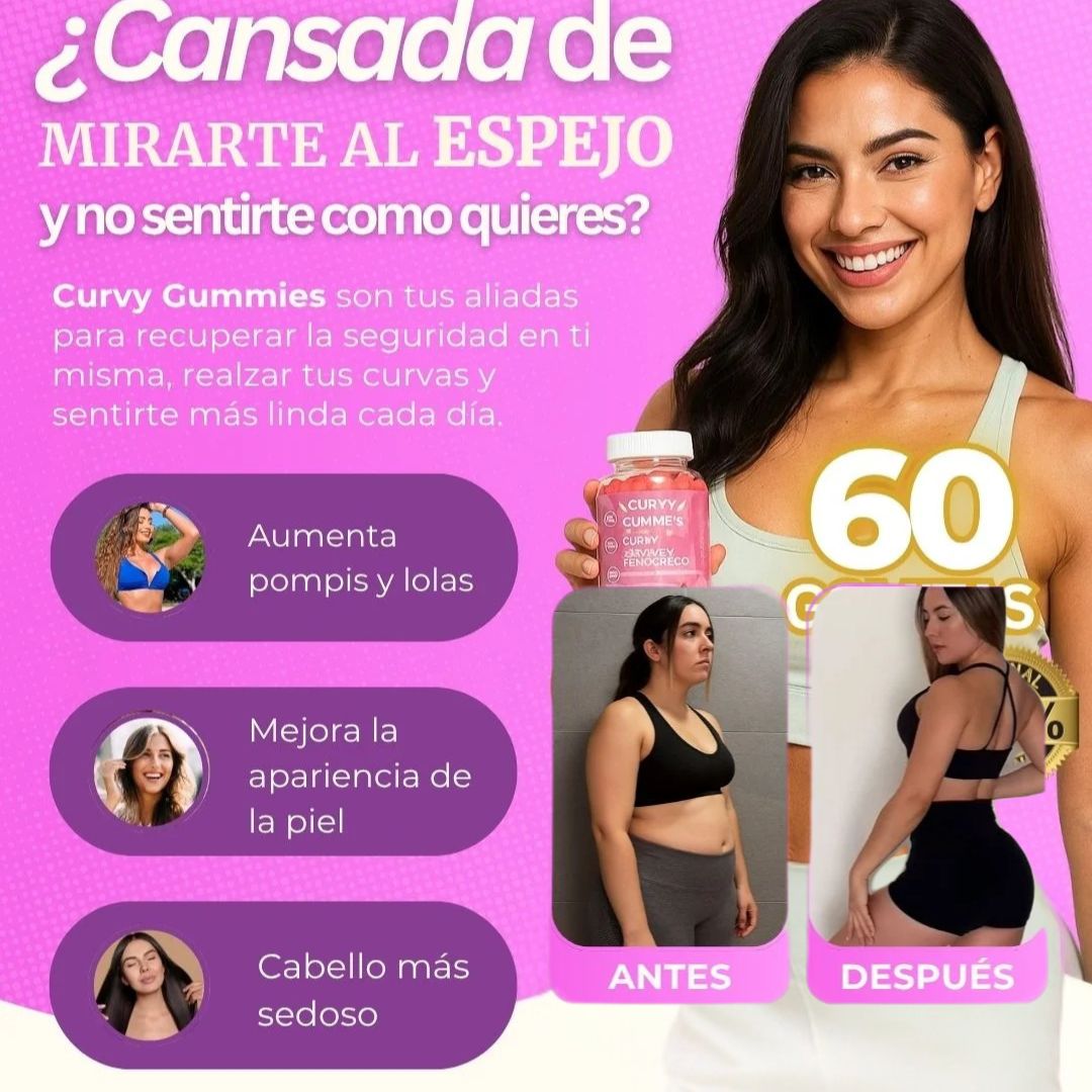 CURVY GUMMIES® 🍑 PREMIUM– Vitaminas y superingredientes para tu figura y bienestar EL ORIGINAL