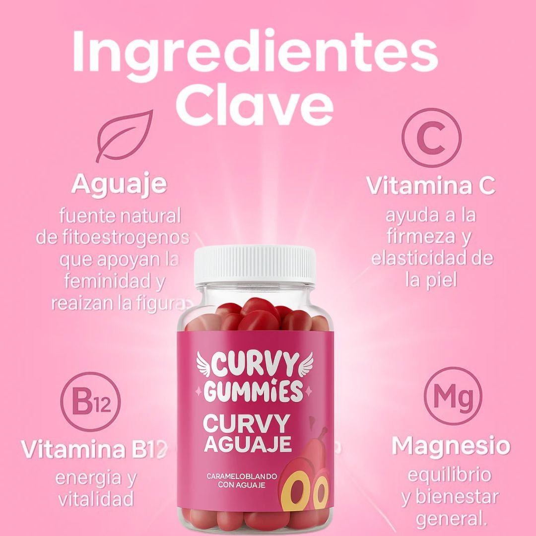 CURVY GUMMIES® 🍑 PREMIUM– Vitaminas y superingredientes para tu figura y bienestar EL ORIGINAL