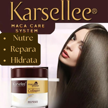 Mascarilla capilar KARSELLEE® PREMIUM CON COLÁGENO Y MACA🌱