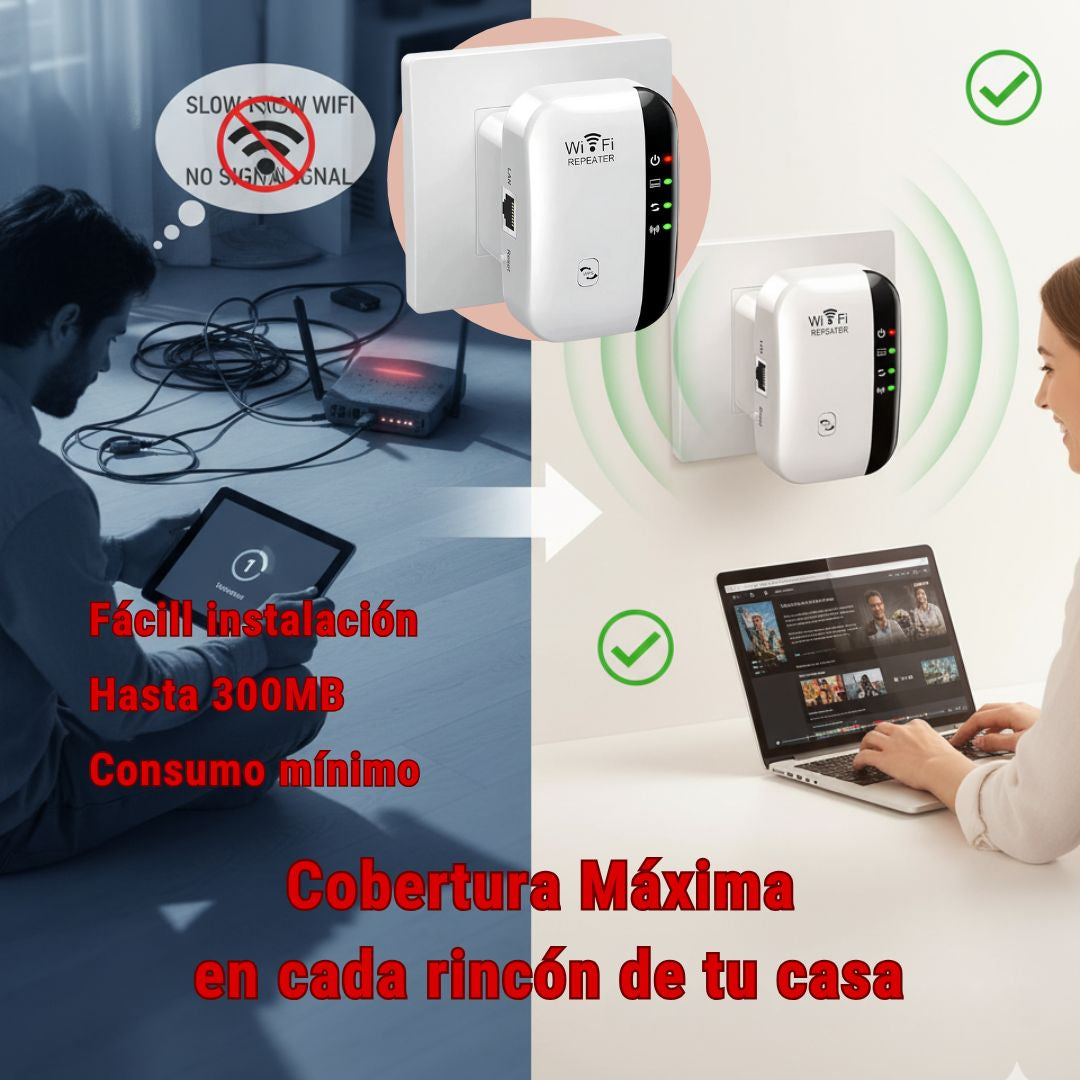 REPETIDOR WIFI PREMIUM | Aumenta la velocidad de tu WIFI Y LA SEÑAL DE TU INTERNET🛜
